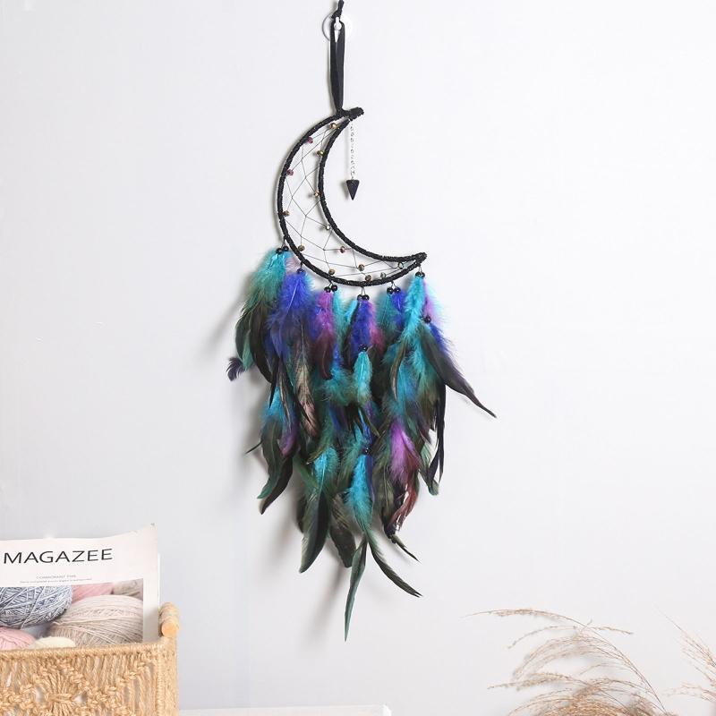 Elegant Dreamcatcher for Kids Moon Dream Catchers Wall Hanging Handmade Craft