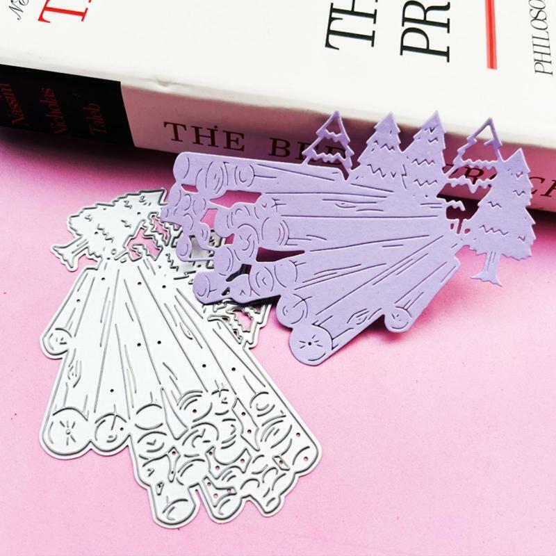 Forest Tree Wood Metal Cutting Dies Embossing Stencil DIY Scrapbooking Template