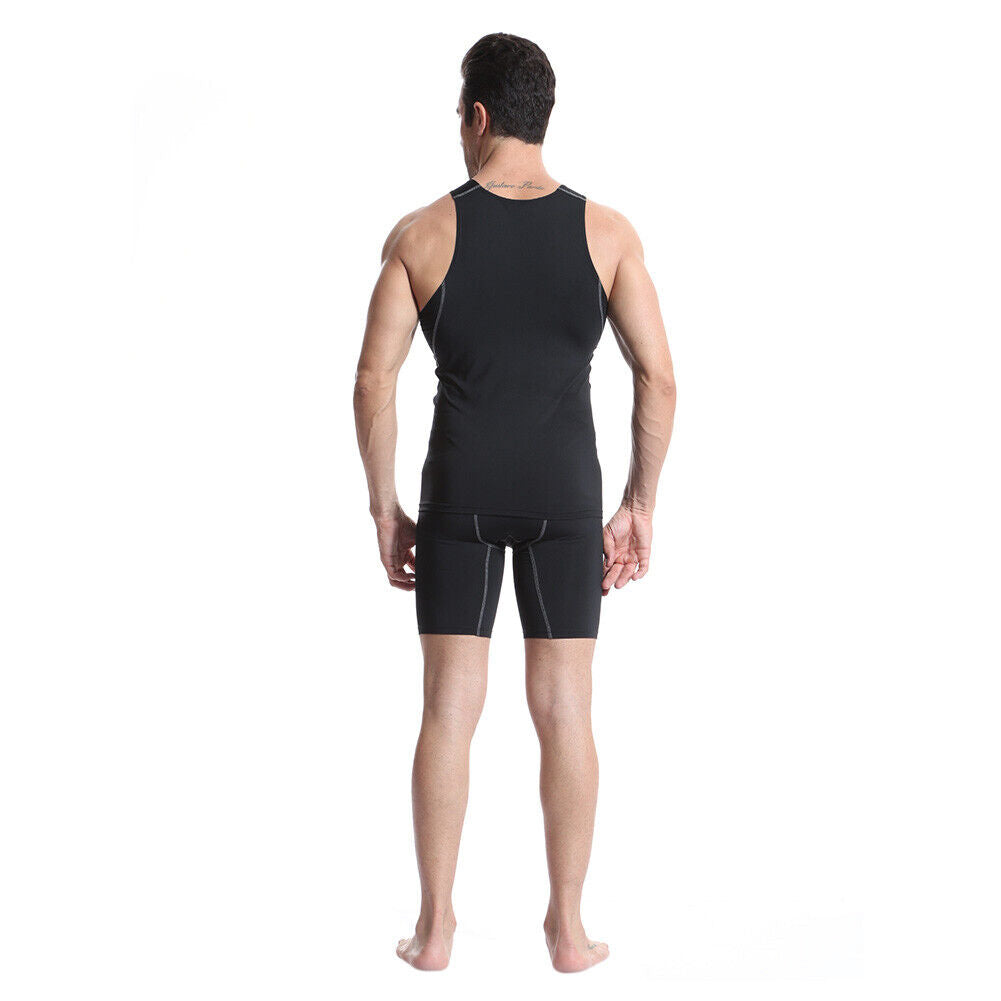 Men's 3 Pack Sports Athletic Compression Under Base Layer Sport Tank Top-13