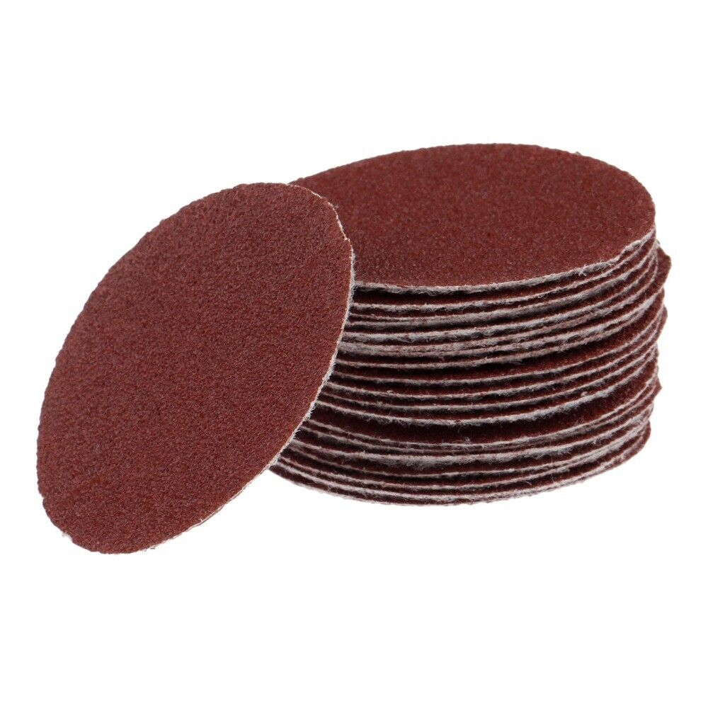 50mm Round Abrasive Disc Sanding Polishing Pad Sandpaper Abrasive 80 Grit 20pc