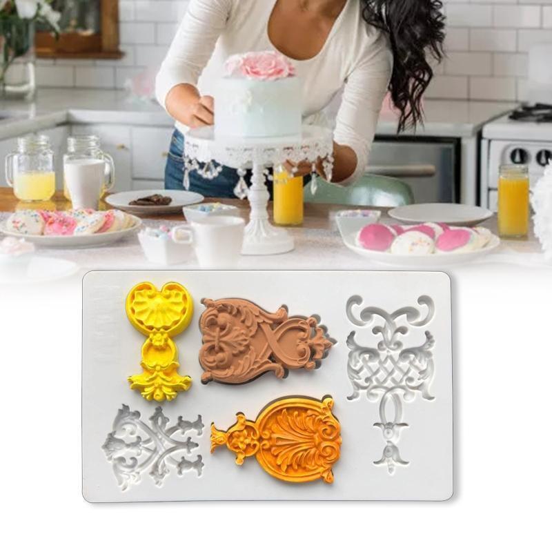 Flower Silicone Mold Chocolate Lollipop Mold Cake Decoration Mold Christmas