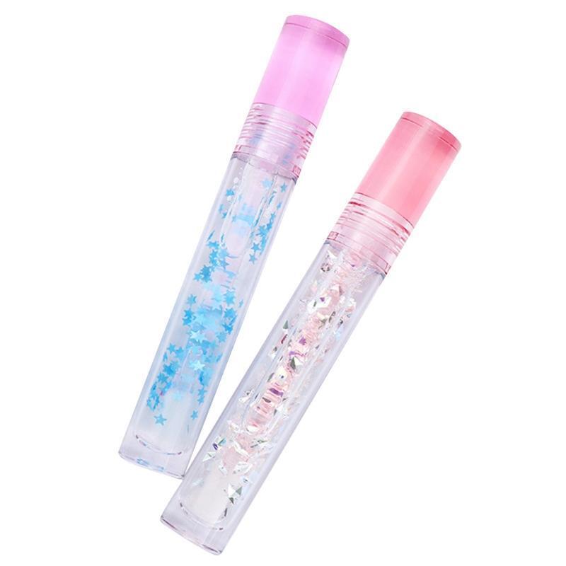 10pcs 5.5ml Empty Lip Gloss Tube Clear Lip Balm Bottle Refillable Container