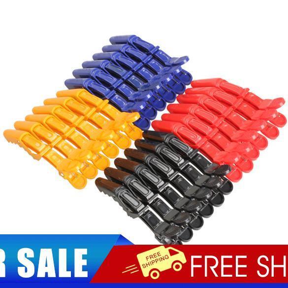 6Pcs Matte Sectioning Clips Clamps Hairdressing Salon Hair Grip Crocodile