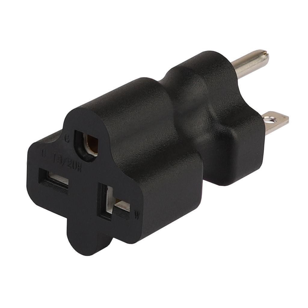 250V Nema 6-15P Male to 6-20R/15R Comb Adapter 15A to 20A Adapter
