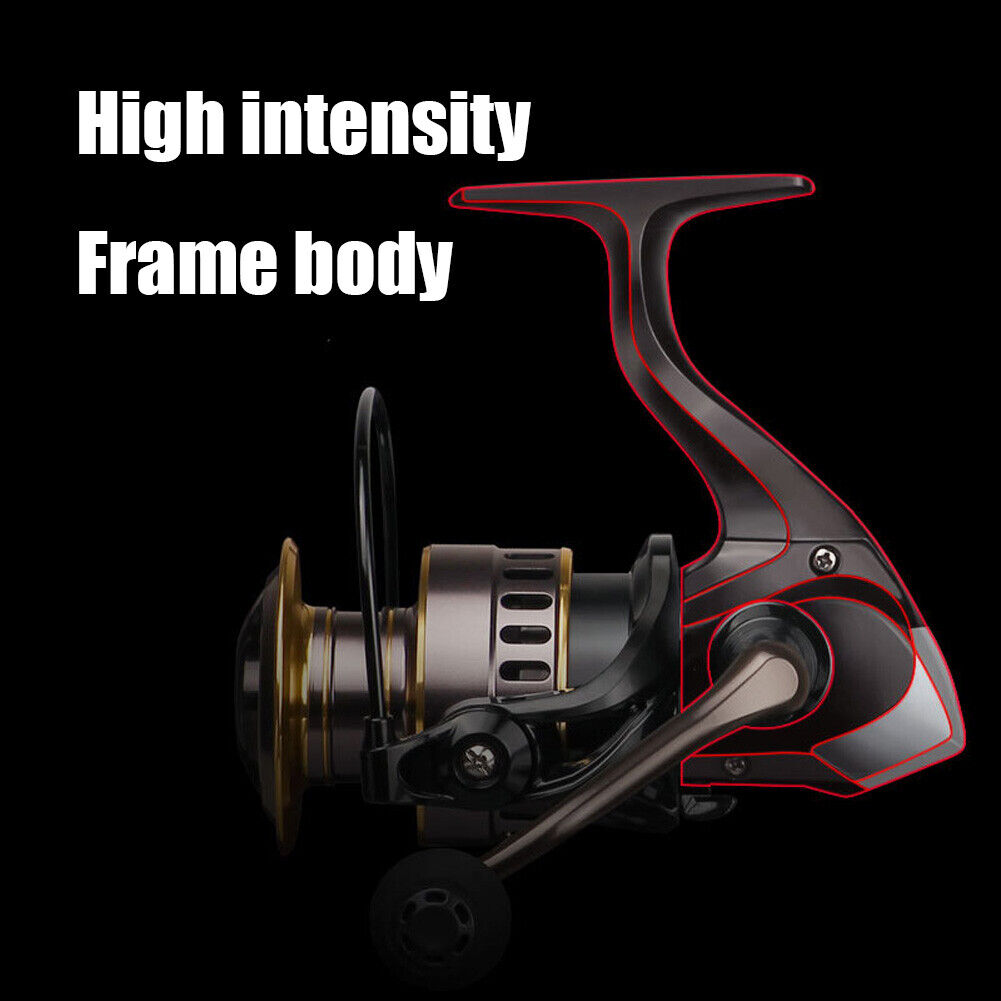 Metal Spool 5.2:1 Spinning Reel Drag Line Spool Fishing Tackle (HE7000)