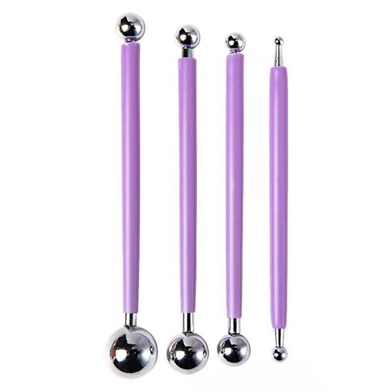 15pcs/set Double-Ended Clay Ball Dotting Tool Finger Sponge Daubers for Painting
