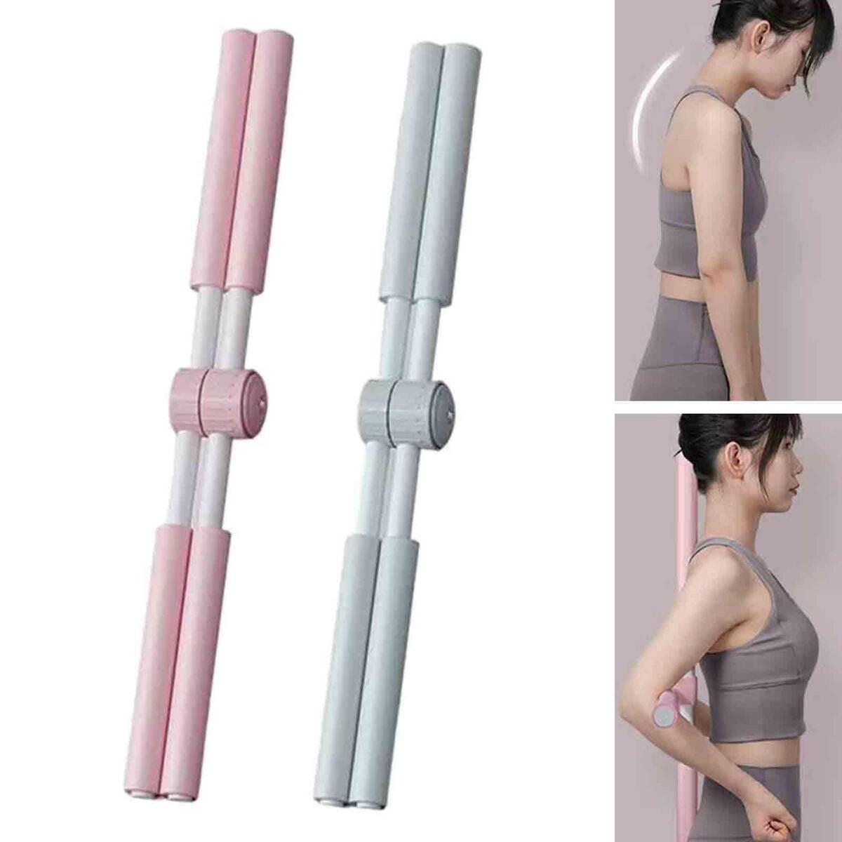 2x Yoga Sticks Pole Pilates Posture Correction Open Shoulder Stick Fitness
