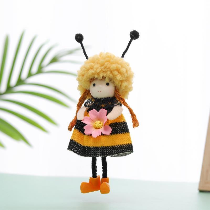 2x Cute Sunflower Bee Girls Pendant Oranments Spring Summer Farmhouse Decoration