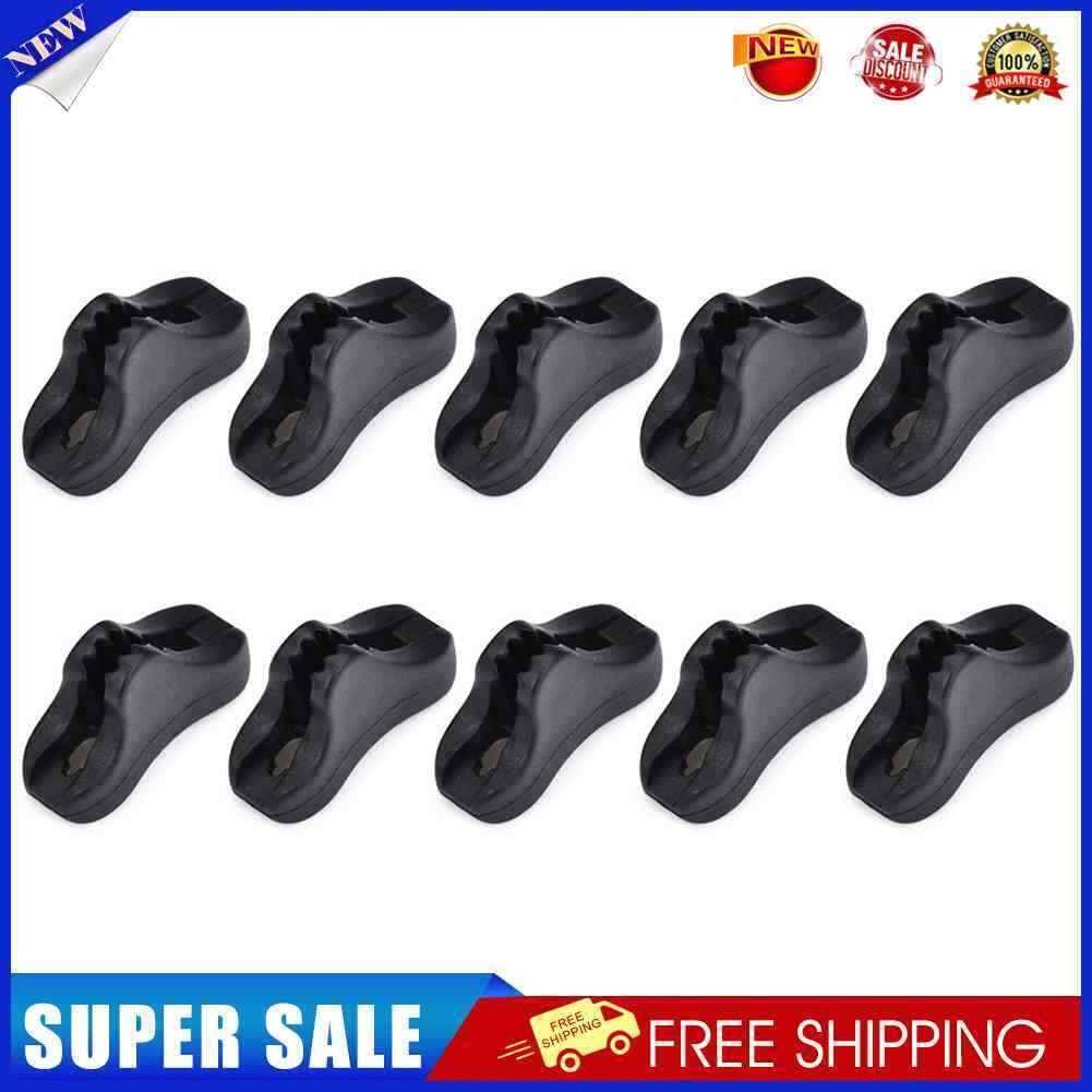 Camping Tent Fastener Rope Buckles Anti Slip Cord Adjuster Tools (10pcs)