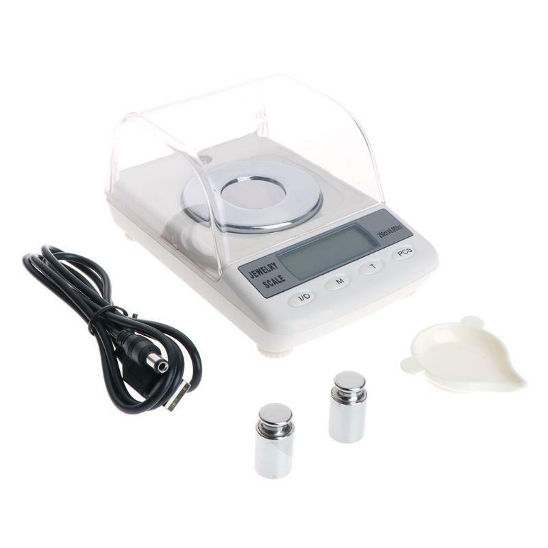 High Accuracy 0.001g 50g Digital Jewelry Scale Powder LCD Electronic Carat Scale