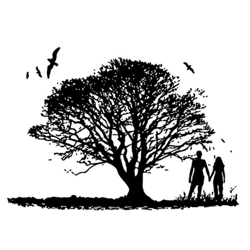 Lovely Couple Silicone Transparent Stamp Background Clear Stamps DIY Card Making