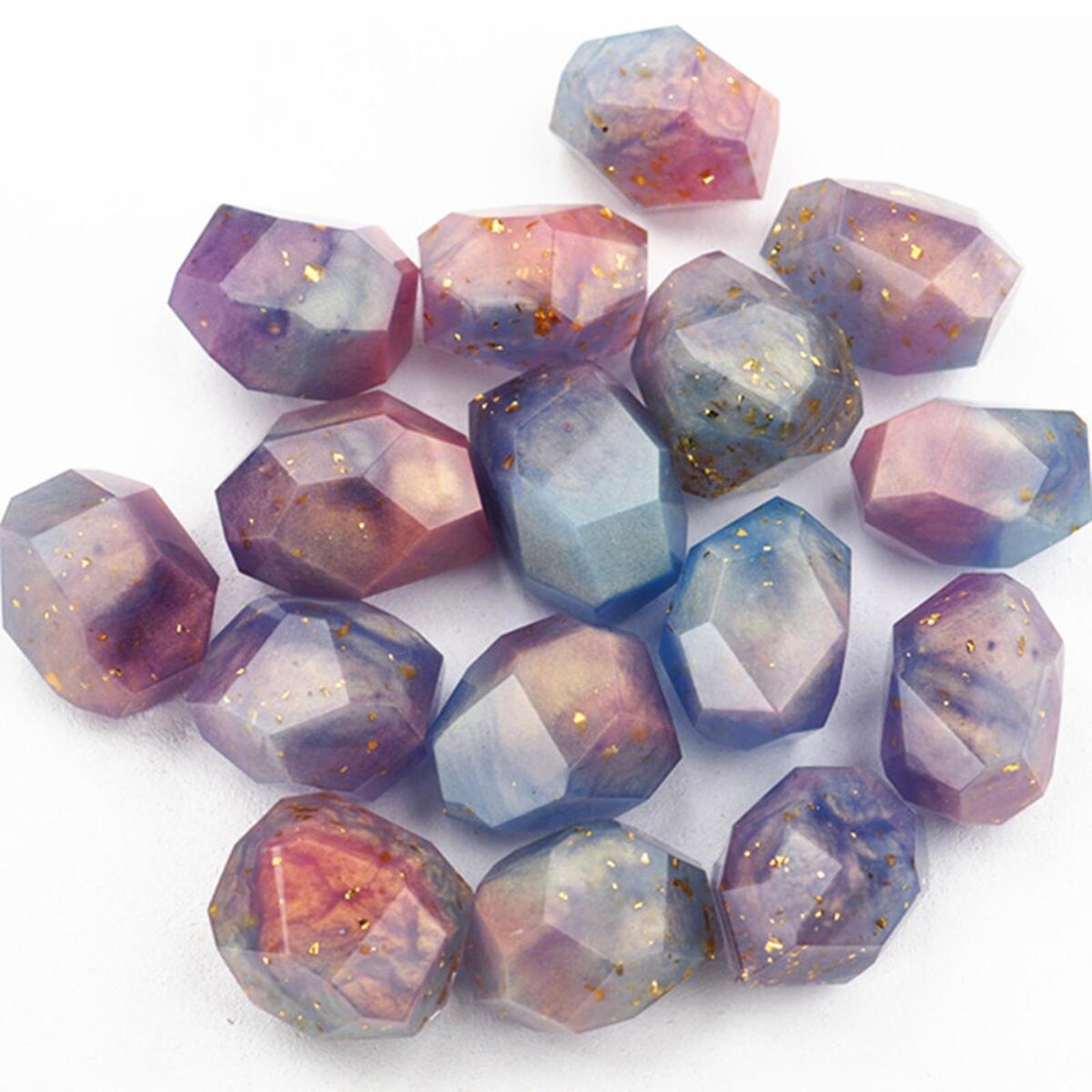 2Pcs Irregular GEM Silicone Mould  Decoration Faceted