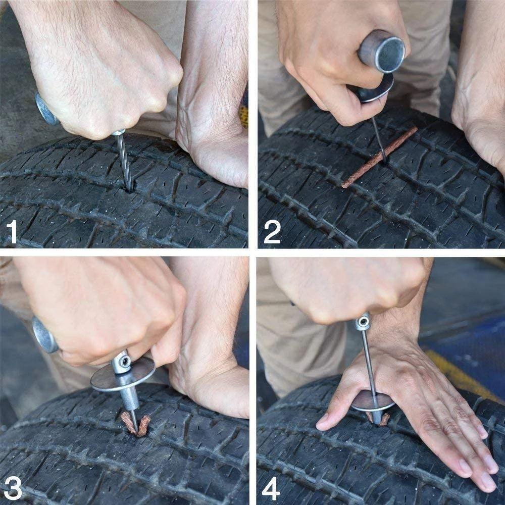 maintenance Tool kit Car Tools Duty Tubeless Tyre Fix Kit Tire Repair Kit