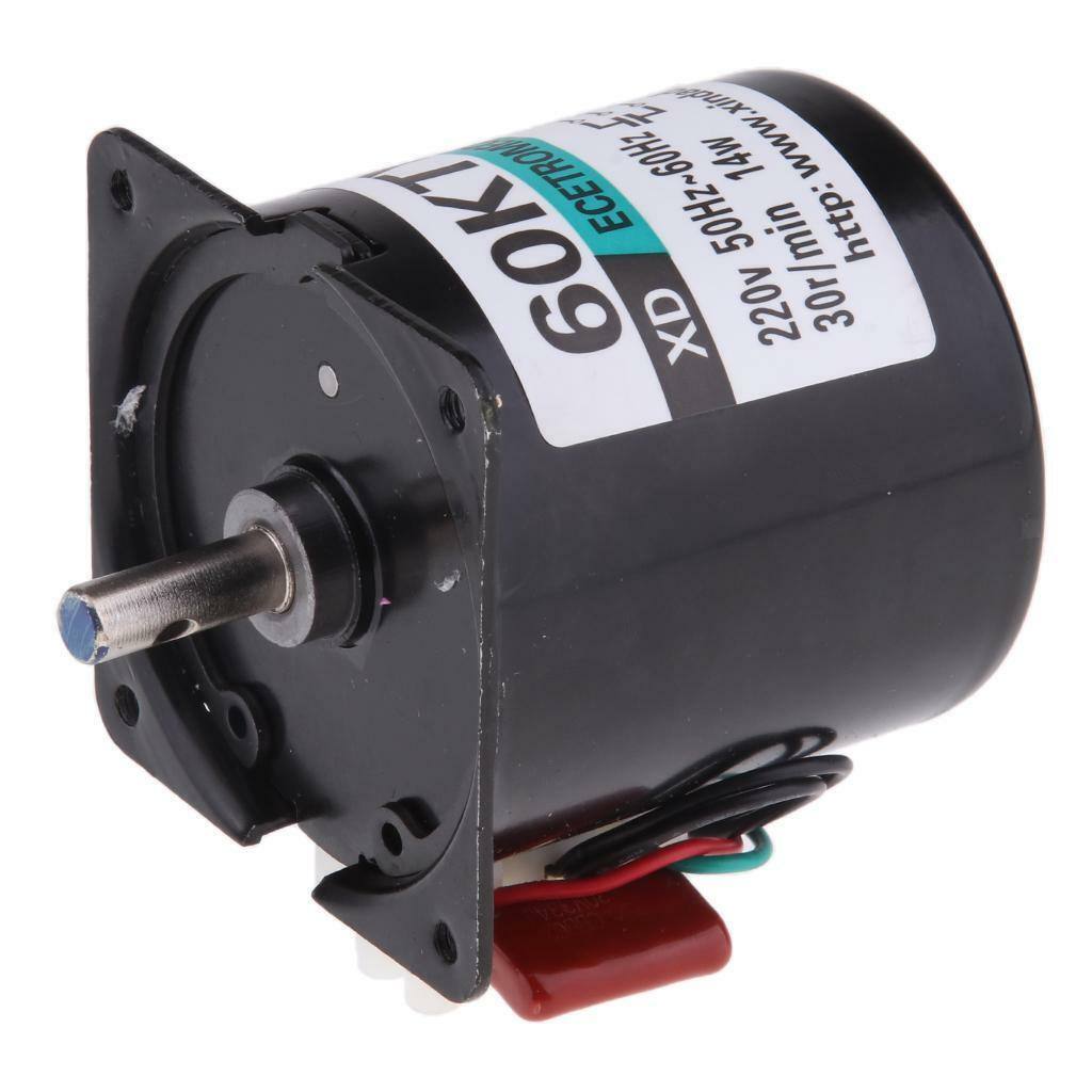 60KTYZ Synchronous Motor AC 220V 50-60Hz 30RPM 14W Output  Reduction Geared