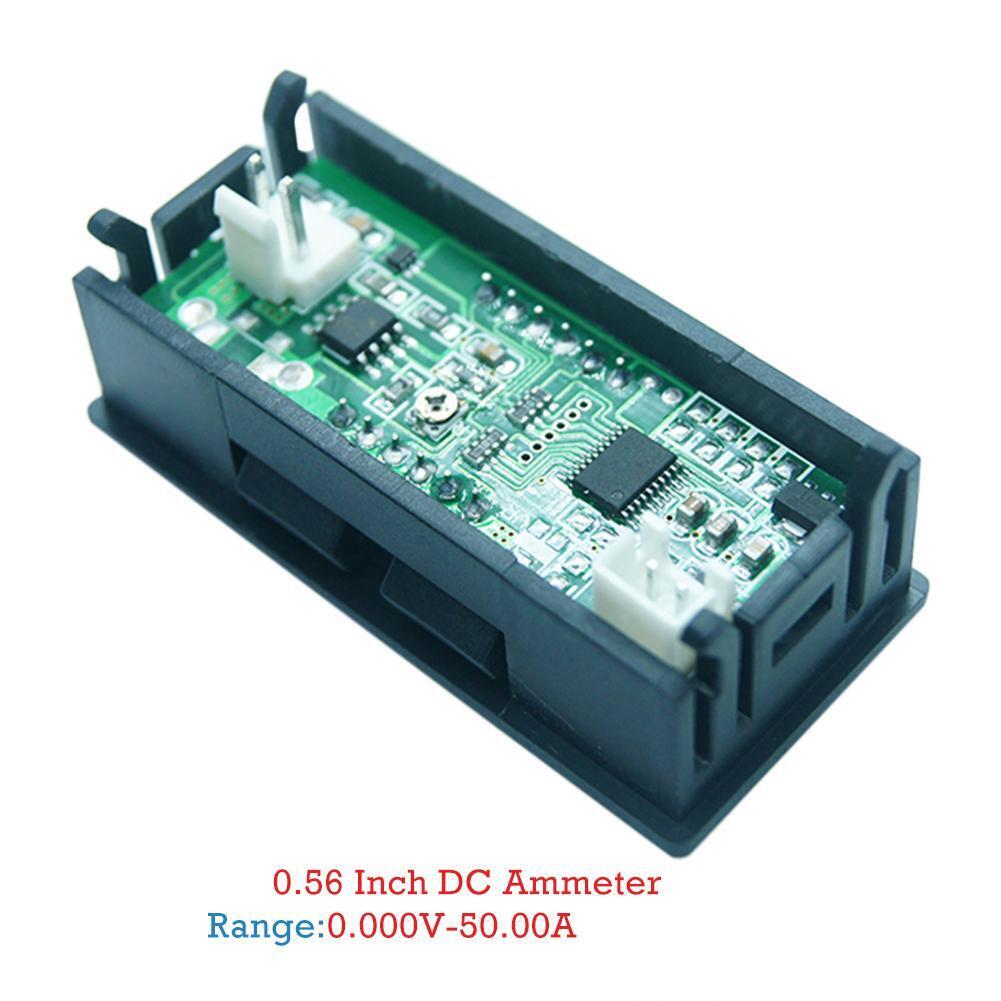 Mini Digital 0.56inch LED Display Ammeter Panel Amp Current Meter (0-50A)