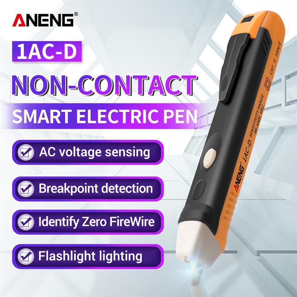 ANENG 1AC-D Non-contact Test Pen 90-1000V Induction Test Pencil (Yellow)