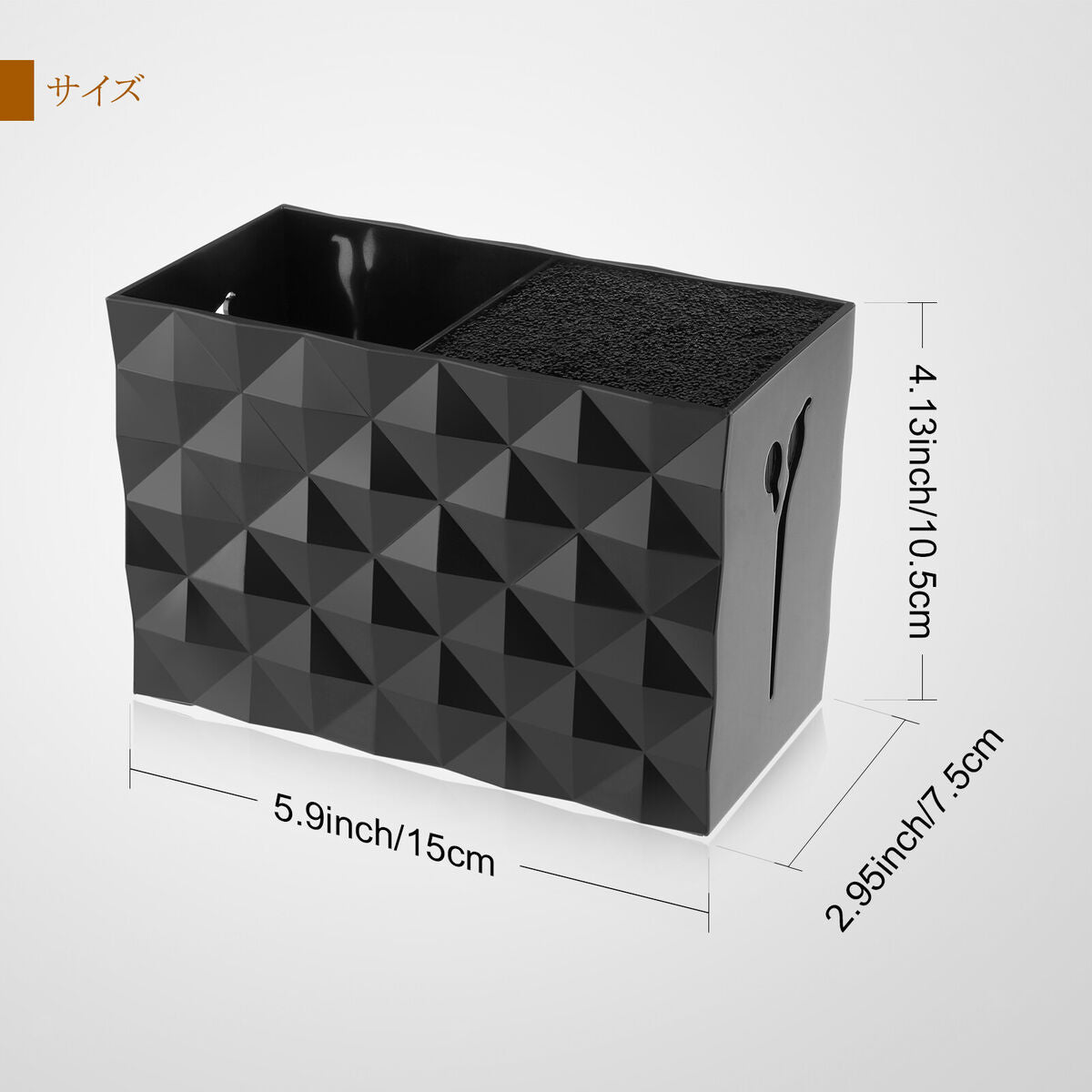 PRO Salon Scissor Holder Shears Comb Clips Organizer Arcylic Box Case Black