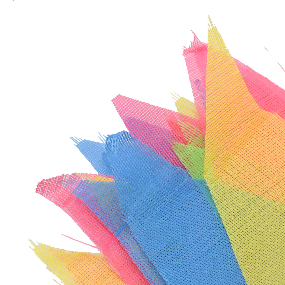 10M Long Fabric Multi Coloured Bunting Banner Flags Pennant Party Decoration