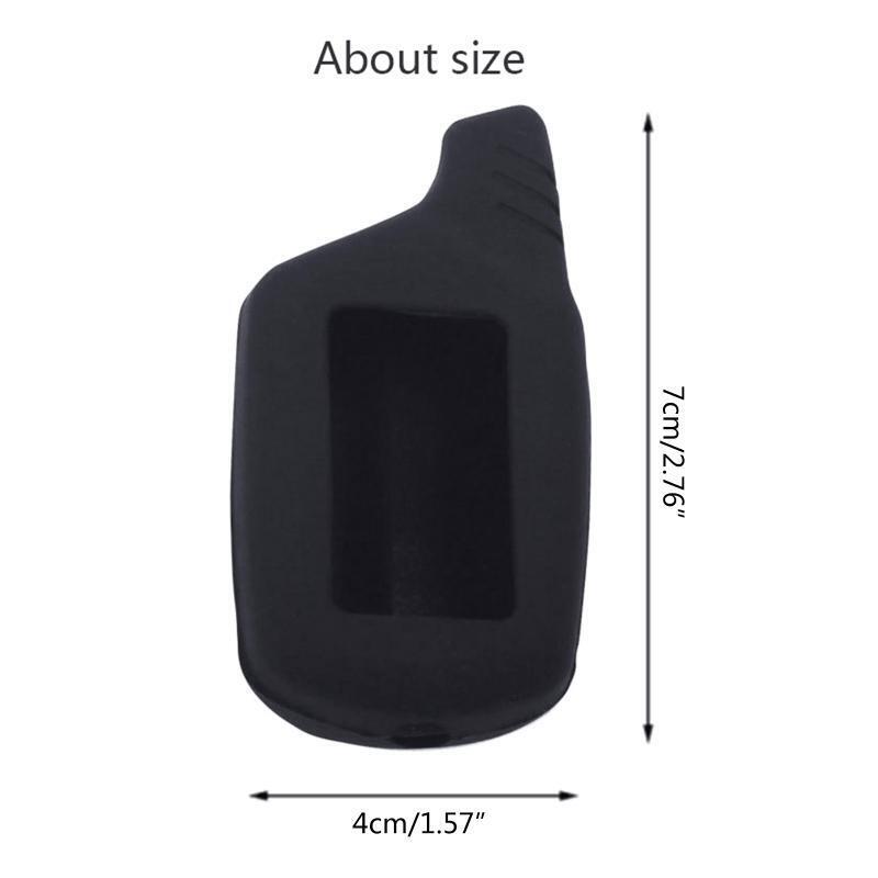 Car Alarm Remote Controller LCD Transmitter Keychain Silicone Cover for B9 B91