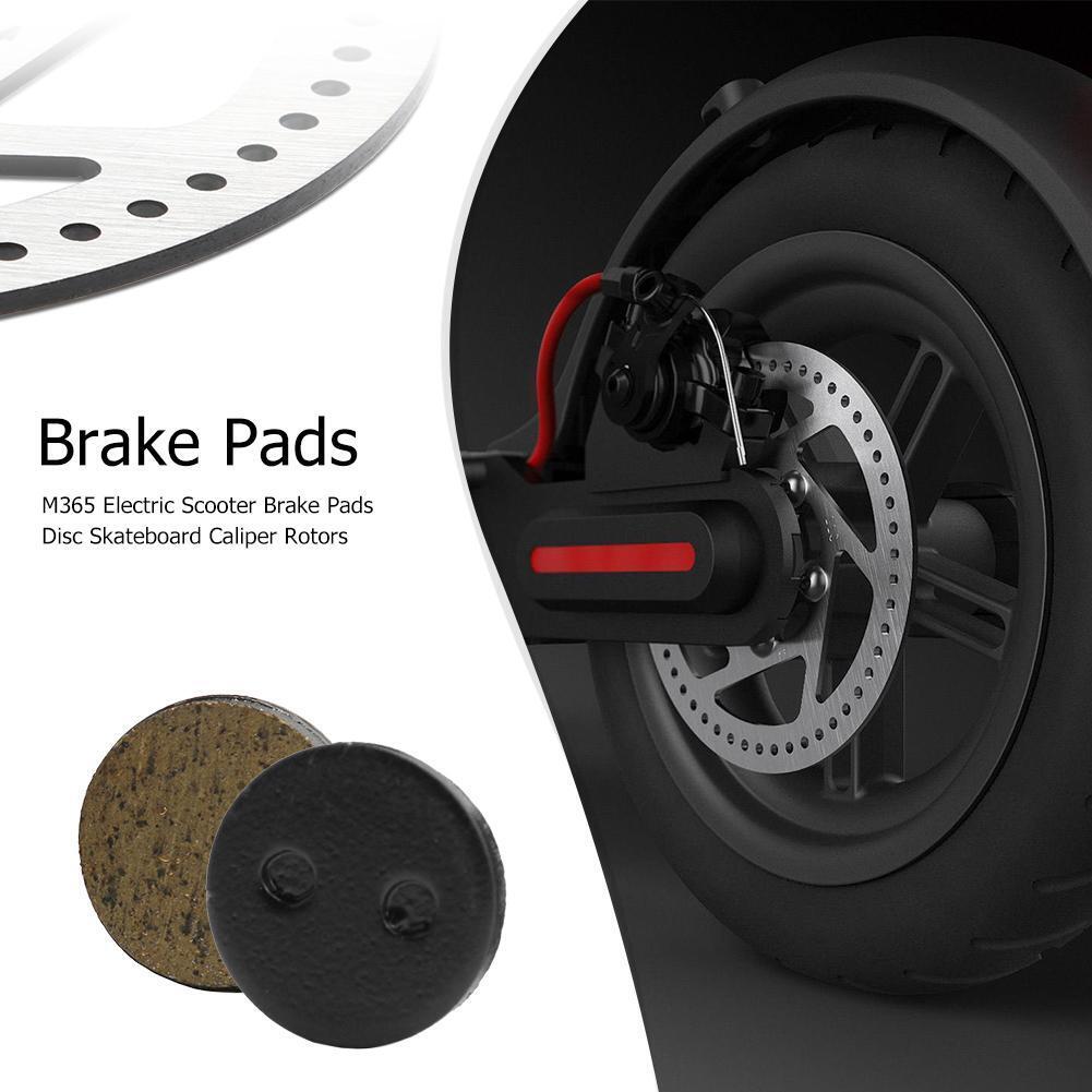 M365 Electric Scooter Brake Pads Disc Skateboard Caliper Rotors (Black)