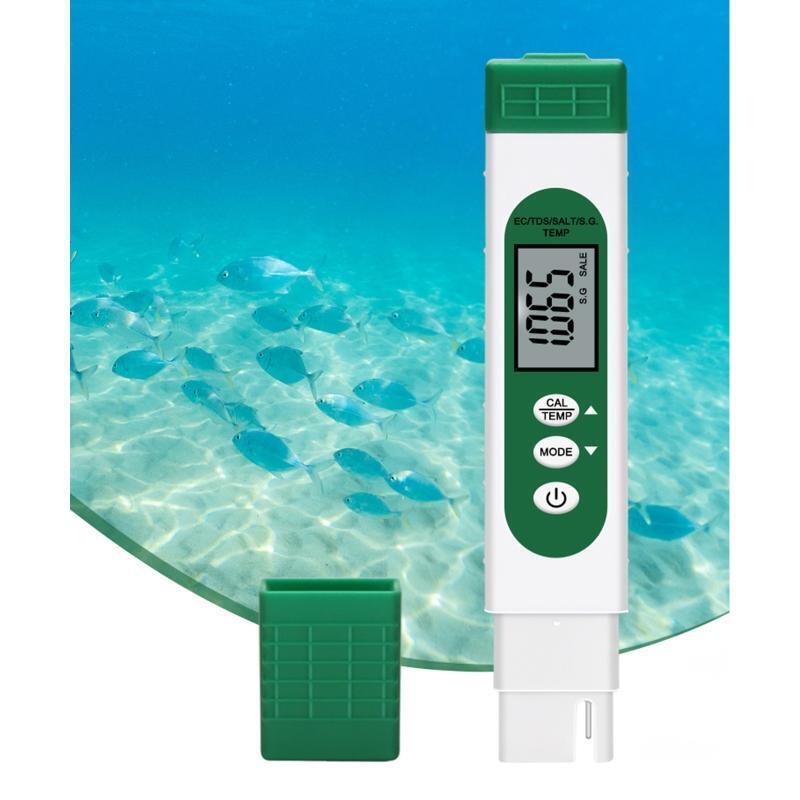 TDS Meter Digital Water Tester Professional 5-in-1 TDS Temperature Salt & S.G