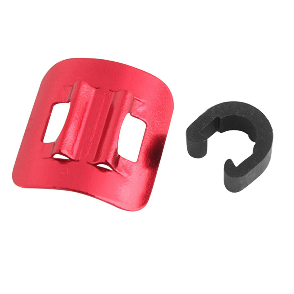 5pcs Bicycle C Buckle MTB Bike Brake Line Case Cable Tube Fixed Base (Red)