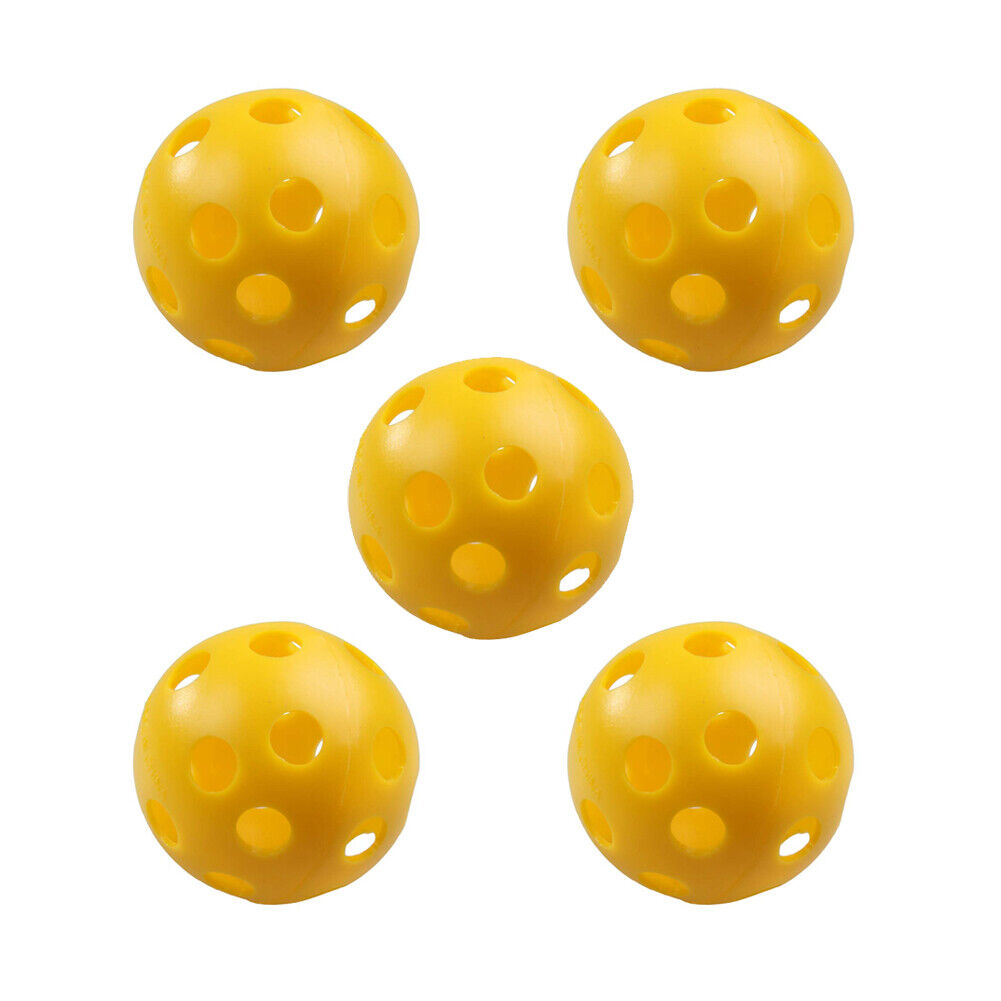 50Pcs Plastic Whiffle Airflow Hollow Golf Practice Training Sports Balls