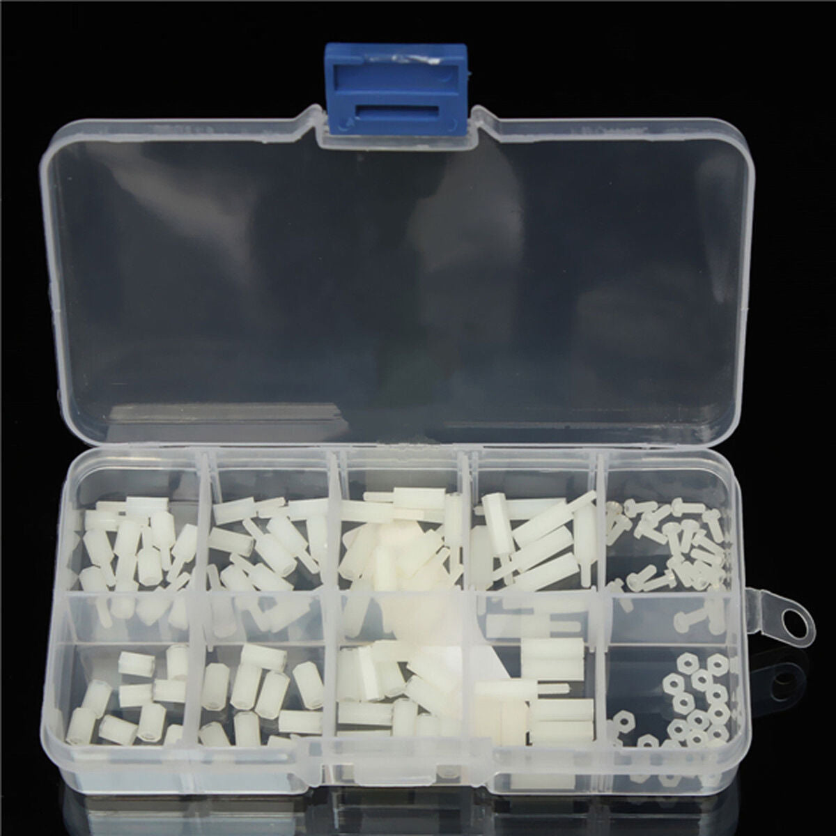 120 M2 Male-Female Spacer Nylon White Hex Screw Nut Stand-off PCB Assortment Kit