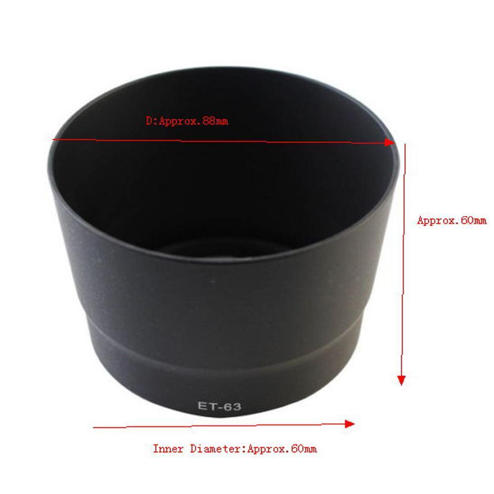 ET-63 Bayonet Lens Hood Shade for Canon EF-S 55-250mm f/4-5.6 IS STM