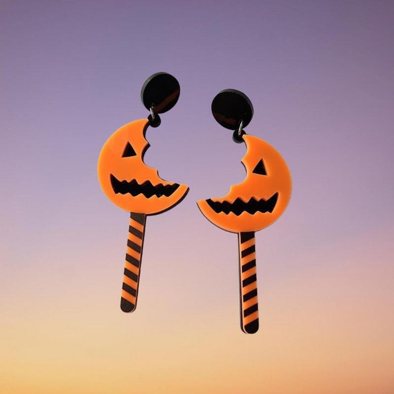 Cute Drop Earrings Pumpkin Candy Style Jewelry Ins Halloween Anniversary