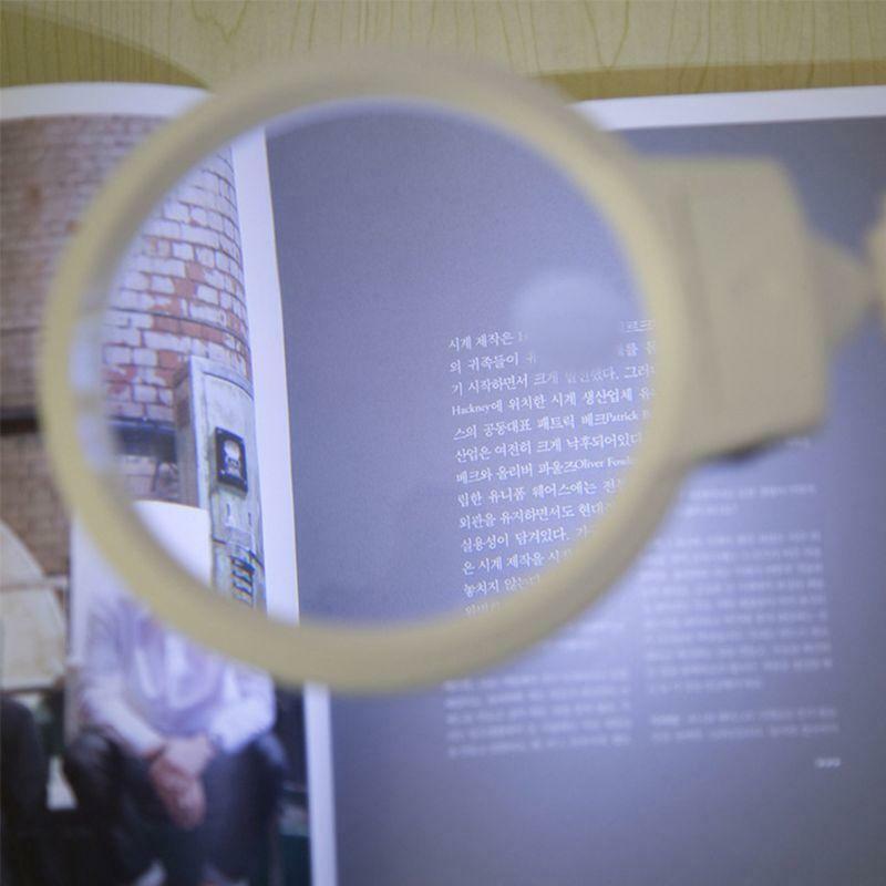 Foldable 5X Magnifying Glass Multi-functional Desktop Embroidery Loupe Magnifier
