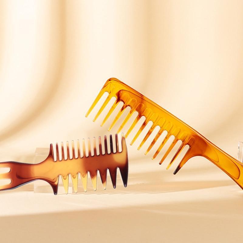 3pcs Men's Oil Head Comb Anti Static Wide Teeth Combs Professional Hair Styling