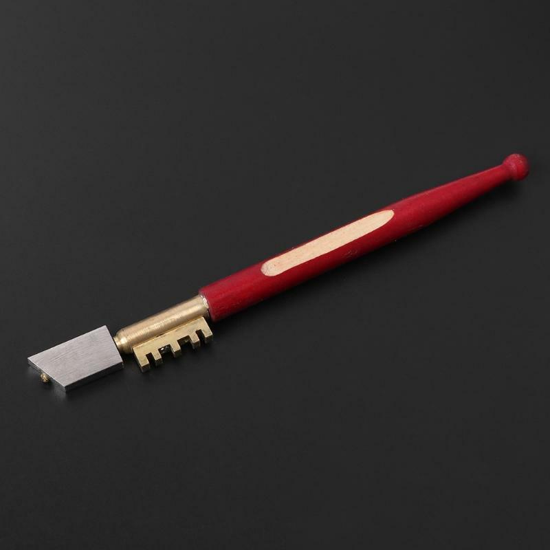 Professional Diamond Antislip Wood Handle Oil Feed Glass Cutter Cutting Tools