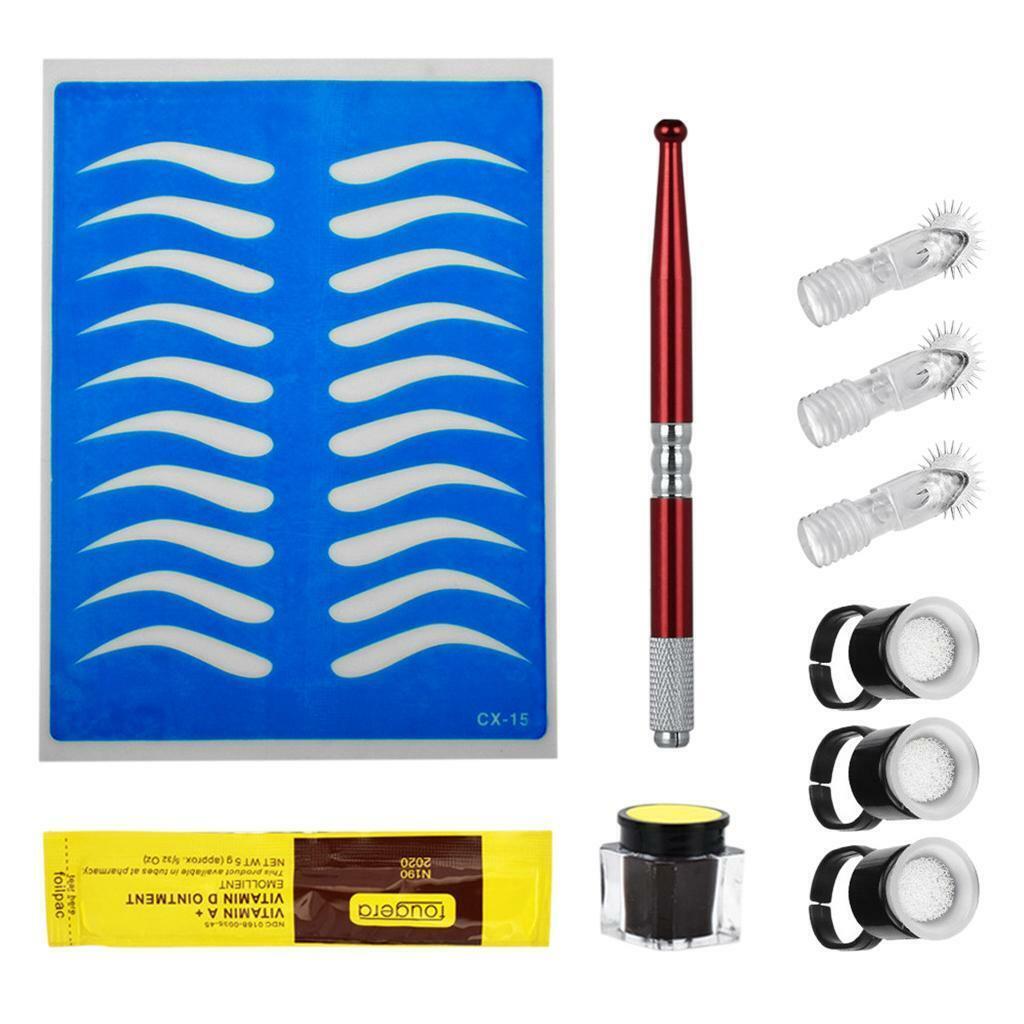 Manual Permanent  Training Kit Eyebrow Exercise  Red
