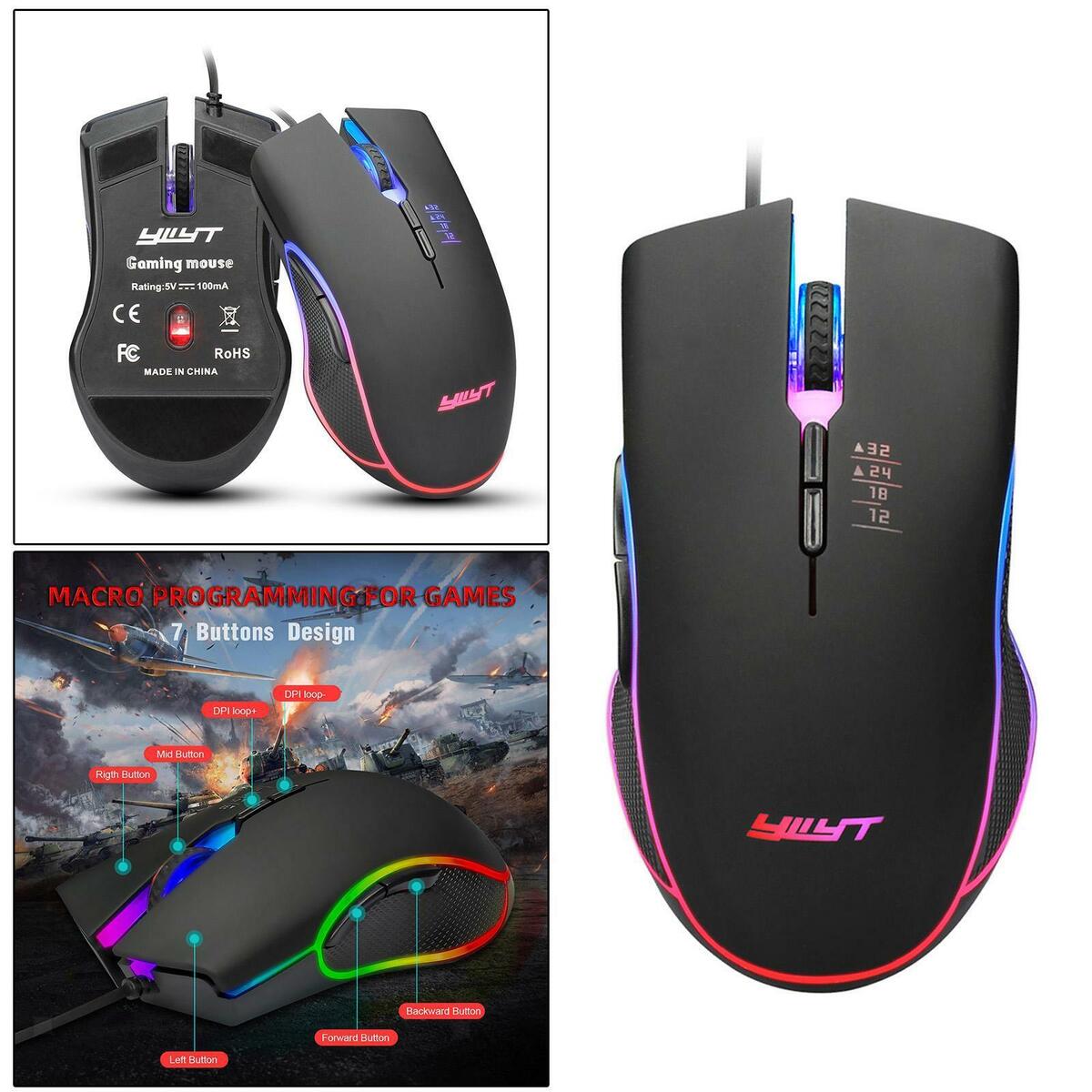 Gaming Mouse Optical Sensor for Laptop Notebook Universal