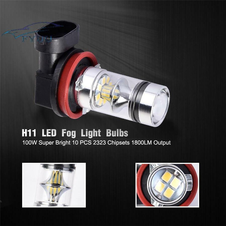 2x LED Fog Light Bulbs H11/H8 High Power White Driving Light Bulb SMD LED Bulbs