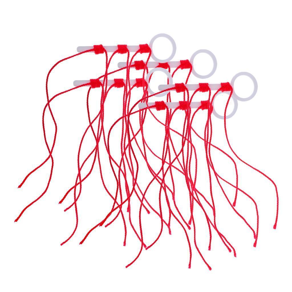 6pcs Bobber Stop Knots Strong Diplonema Braided String Rope Fishing Tackle - L