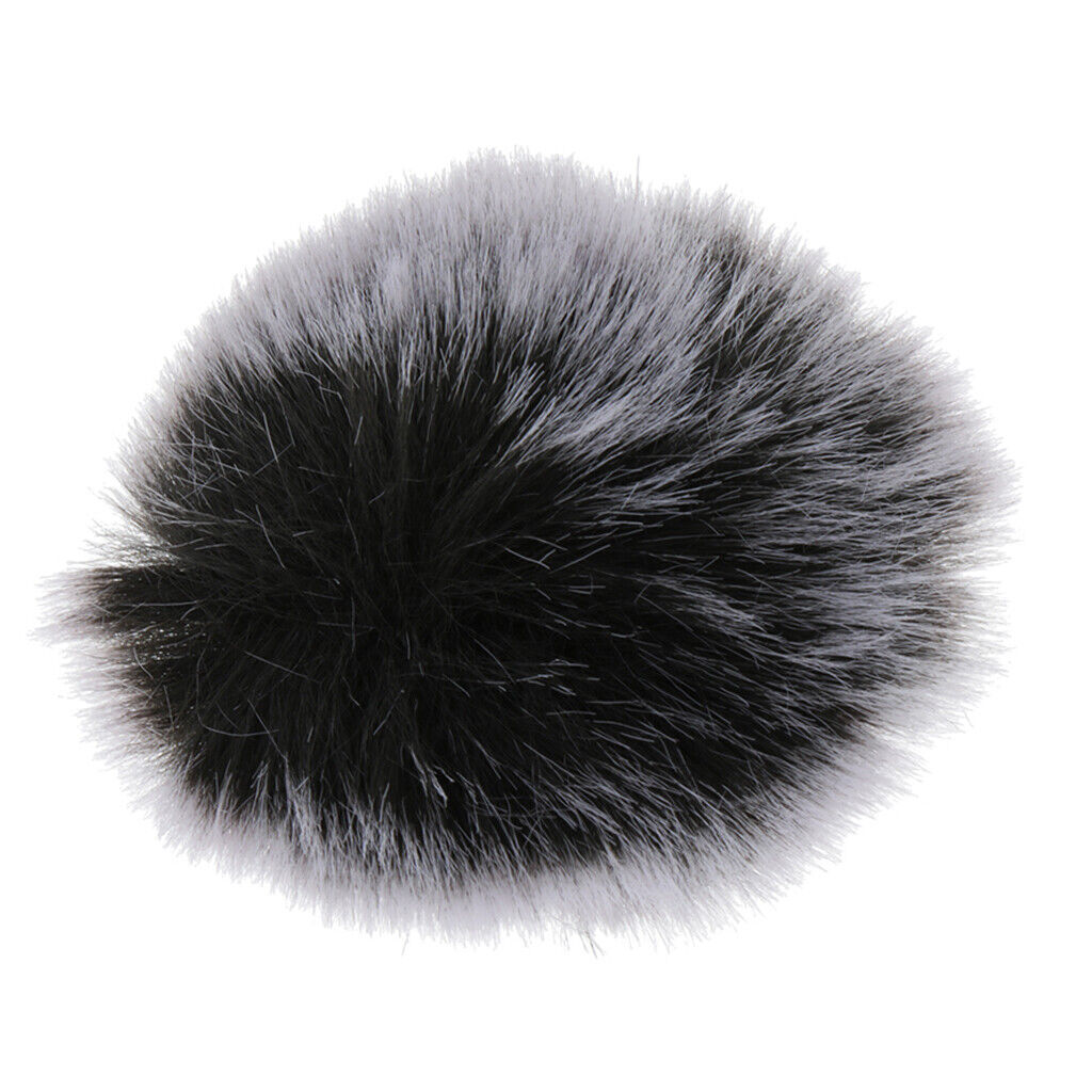 Mini Lapel Lavaliered styleed style Microphone Windscreen MIC Fur  Gray
