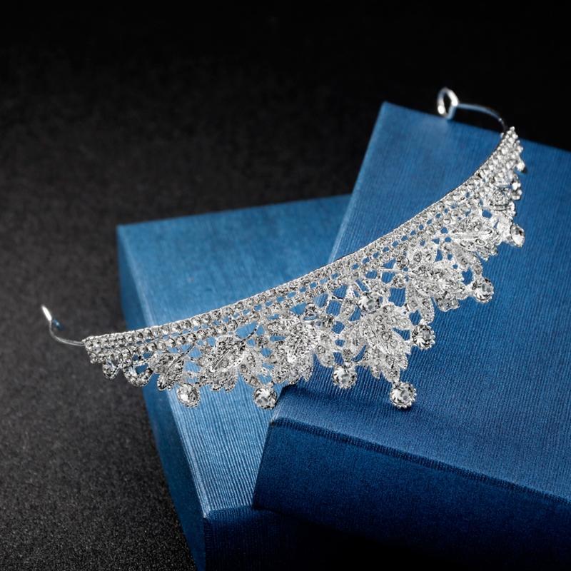 Elegant Princess Crown Tiaras Happy Birthday Crown Headdress for Girlfriend