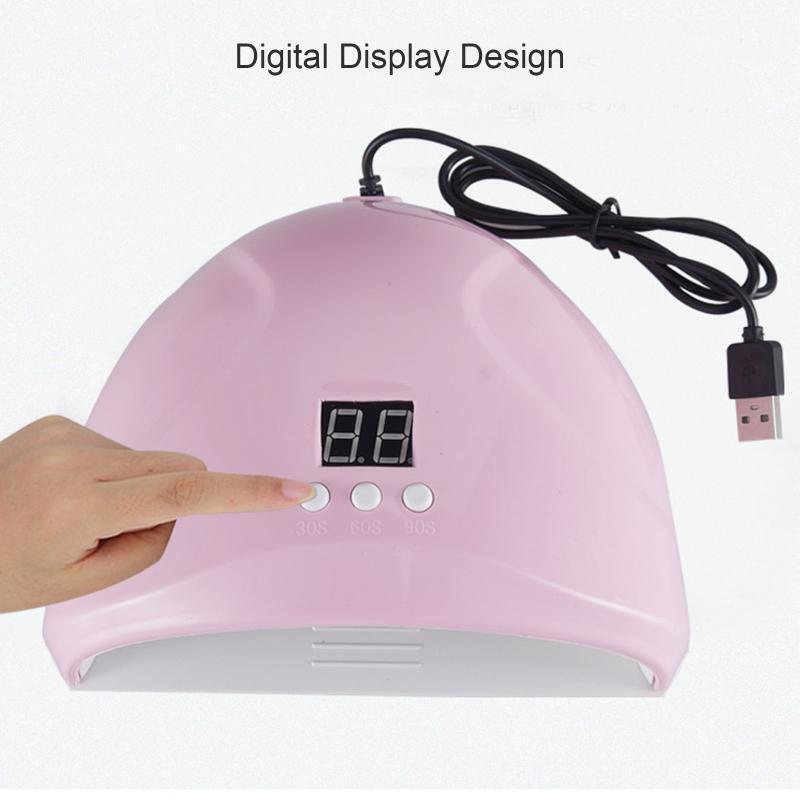 36W Nail Dryer Curing Lamp Uv Led Nail Lamp USB UV Light for Nails 3 Timer Set