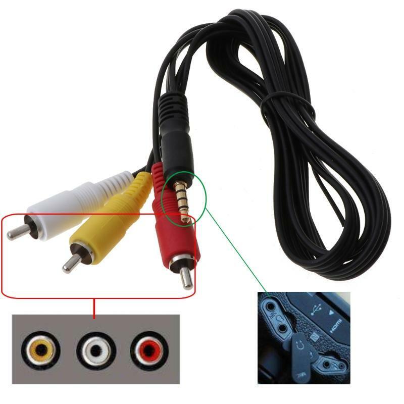 AV A/V Audio Video TV Cable Cord Lead For DV Mini Camcorder STV-250/N