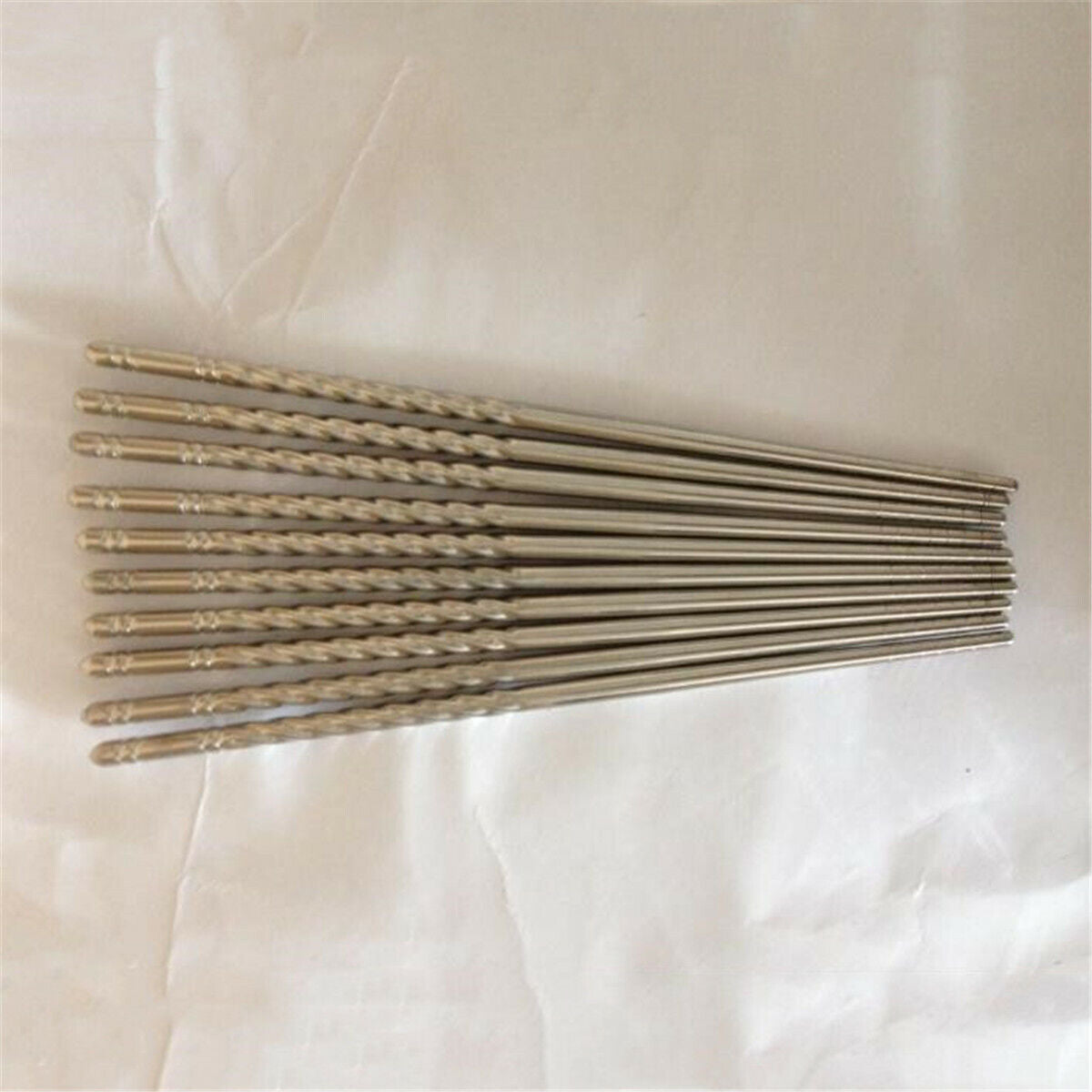 5 Pair Metal Chopsticks Stainless Steel Reusable Korean Chinese Chop Sticks Gift