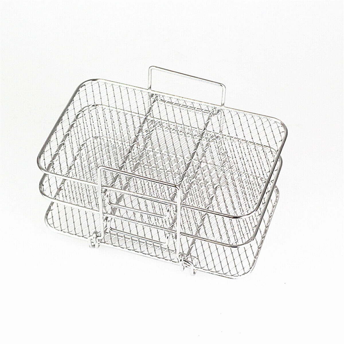 Stainless Steel 3 Layers Air Fryer Rack for Ninja Dual Air Fryer DZ201/DZ401