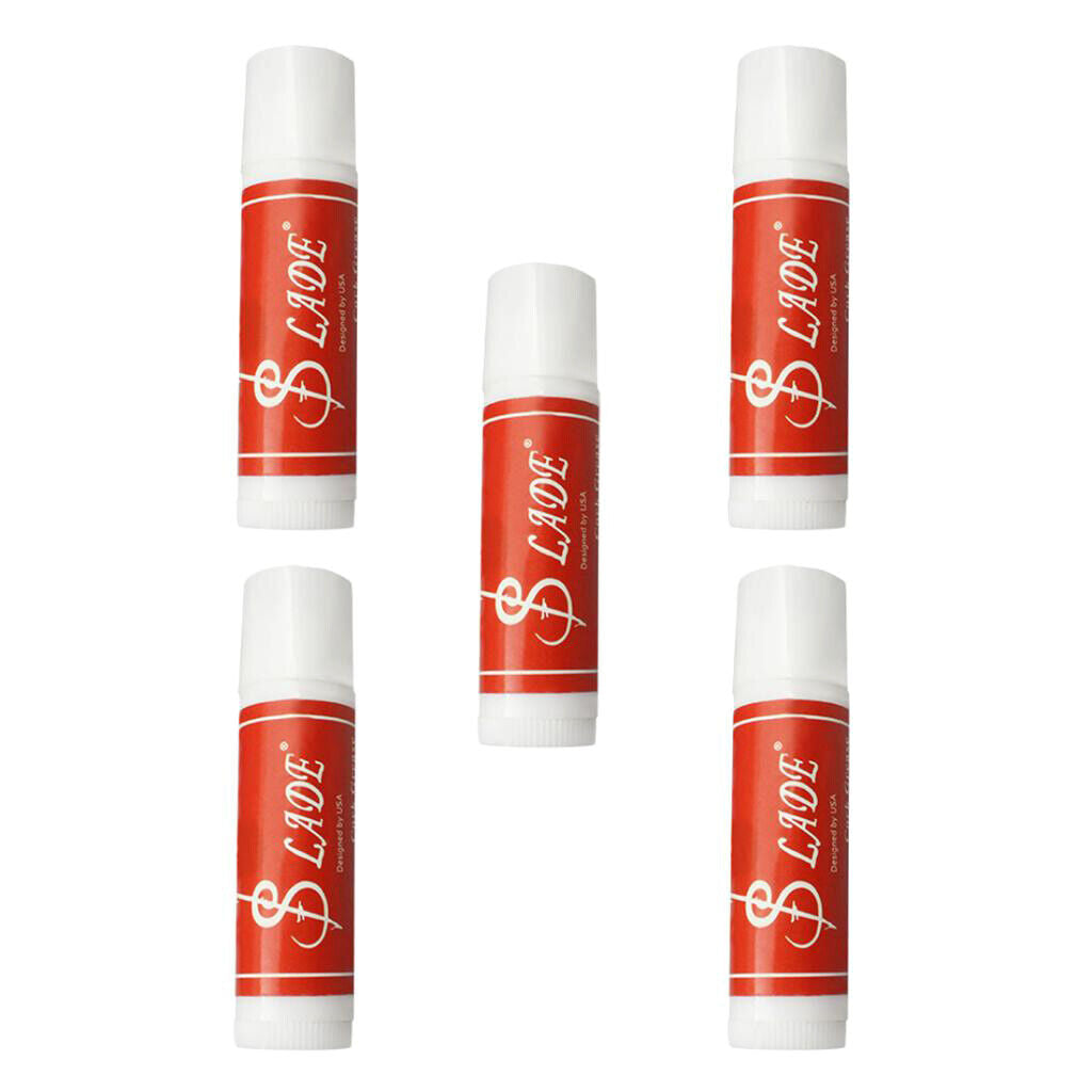 5 Tubes Cork Grease for Woodwind Instruments Flute Saxophone  New White