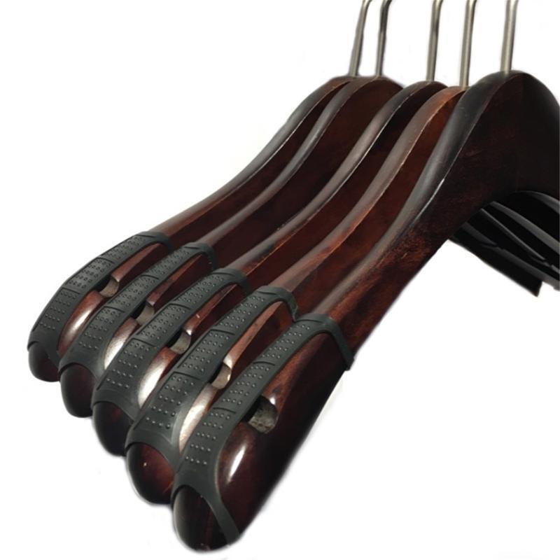 20pcs Silicone Clothes Hanger Shoulder Pad Grips Anti Slip Strip for Clothing