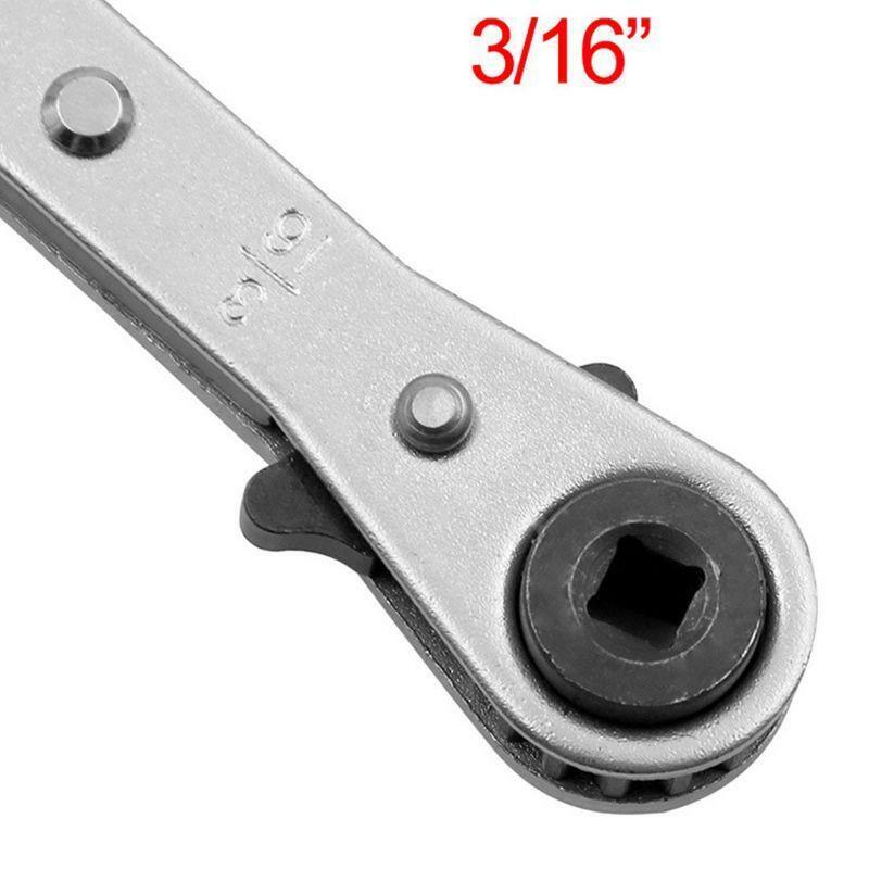 3/16" 1/4" 5/16" 3/8" Double End Ratchet Wrench Air Conditioning Refrigeration