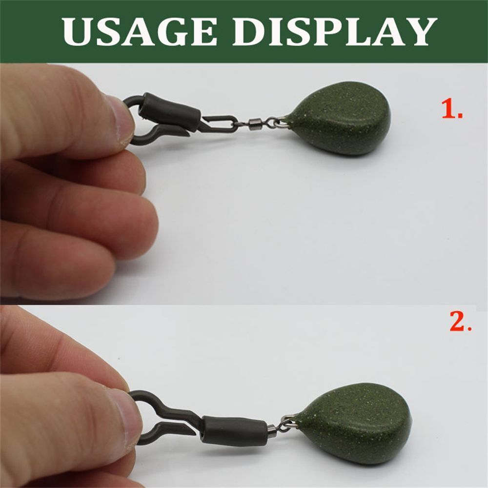 Accessories Tackle Rig Connector Back Lead Clips Silicone Sleeves Locking Tube