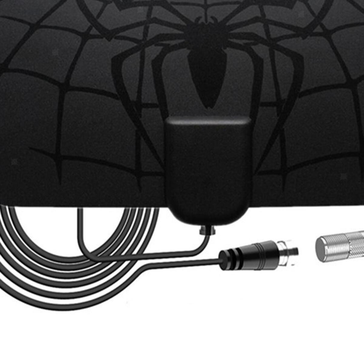 TV Antenna HD 4K Support 720P, 1080i, 1080P / Atsc, Black, with Signal Amp HD