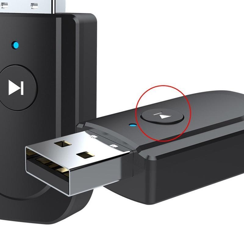 3 in1 Wireless Car 3.5mm Audio Adapter Mini Bluetooth-compatible 5.0 Transmitter