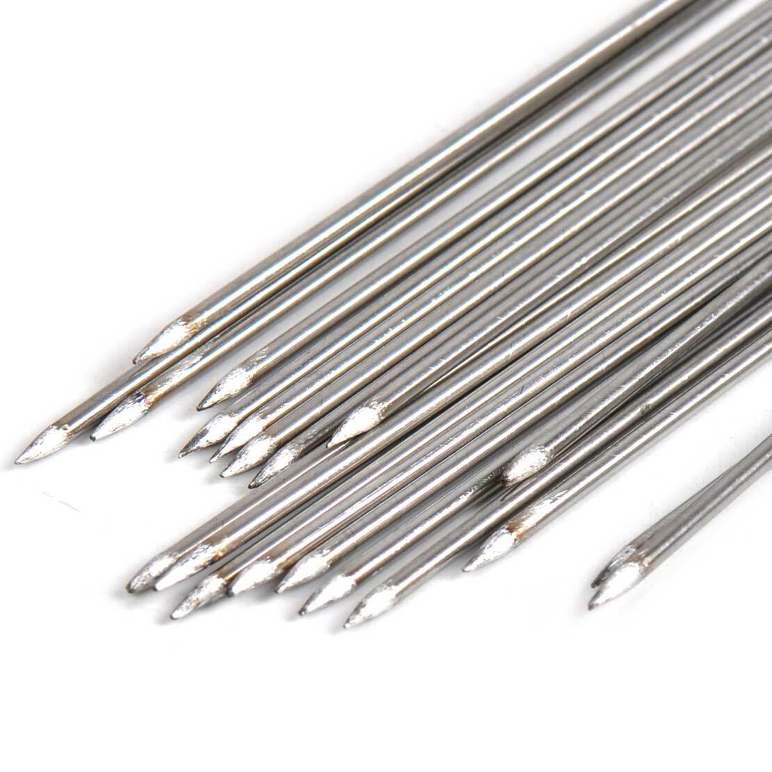 20x 35cm Stainless Steel Barbecue BBQ Skewers Kebab Kabob Stick Camping Tools Li